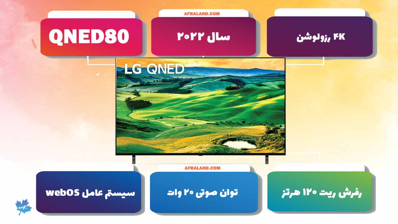 تلویزیون ال جی QNED80 با امکانات و مشخصات عالی