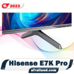 پایه نقره‌ای شکل در تلویزیون هایسنس E7K Pro
